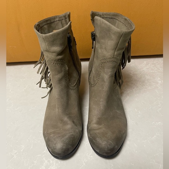 Sam Edelman Louie Ankle Boots with Fringe - Picture 5 of 10